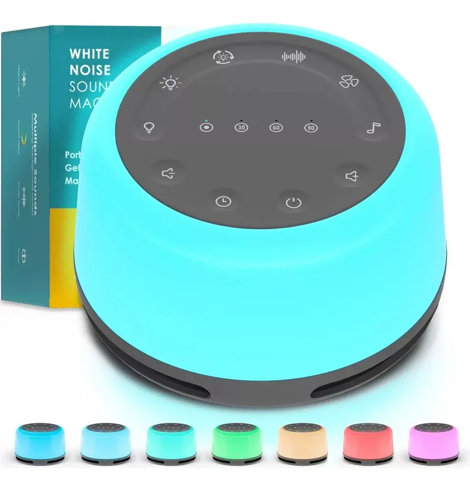 ~ Máquina Portátil De Ruído Branco Para Dormir De Bebê Com