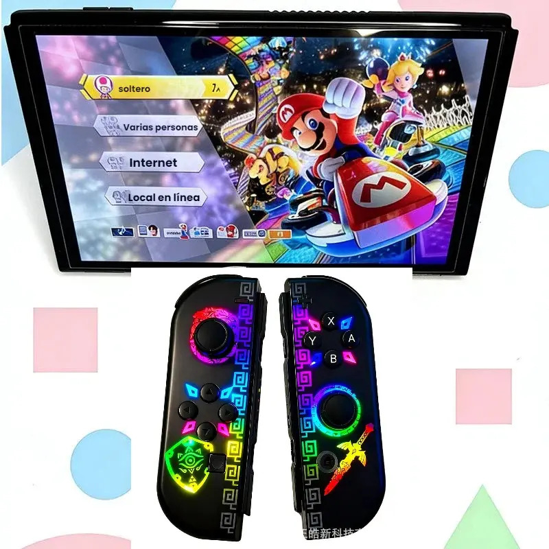Controle CNJcon Joy-Con (L) e (R) sem Fio RGB para Nintendo Switch com Sensor de Vibração - Imagem 7