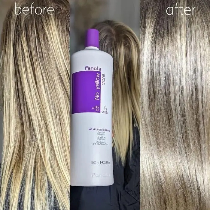 Shampoo Fanola No Yellow Com Pigmentos Violetas Roxos To El - Imagem 4