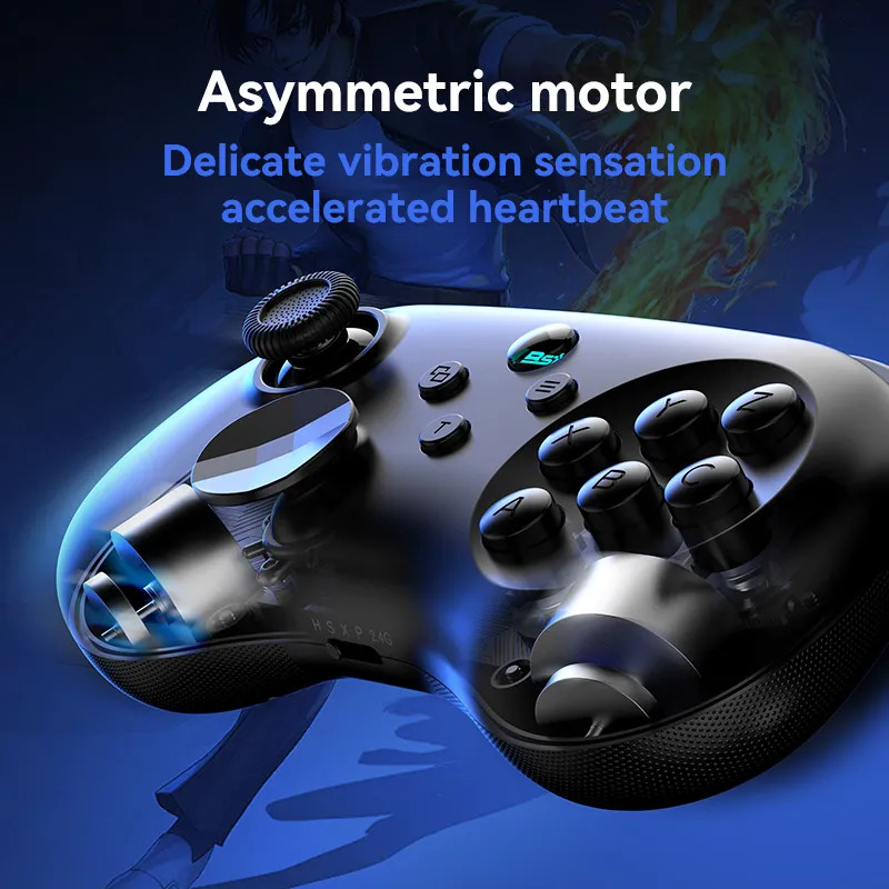 Controle De Videogame Sem Fio 6 Botões Retrô - Imagem 9