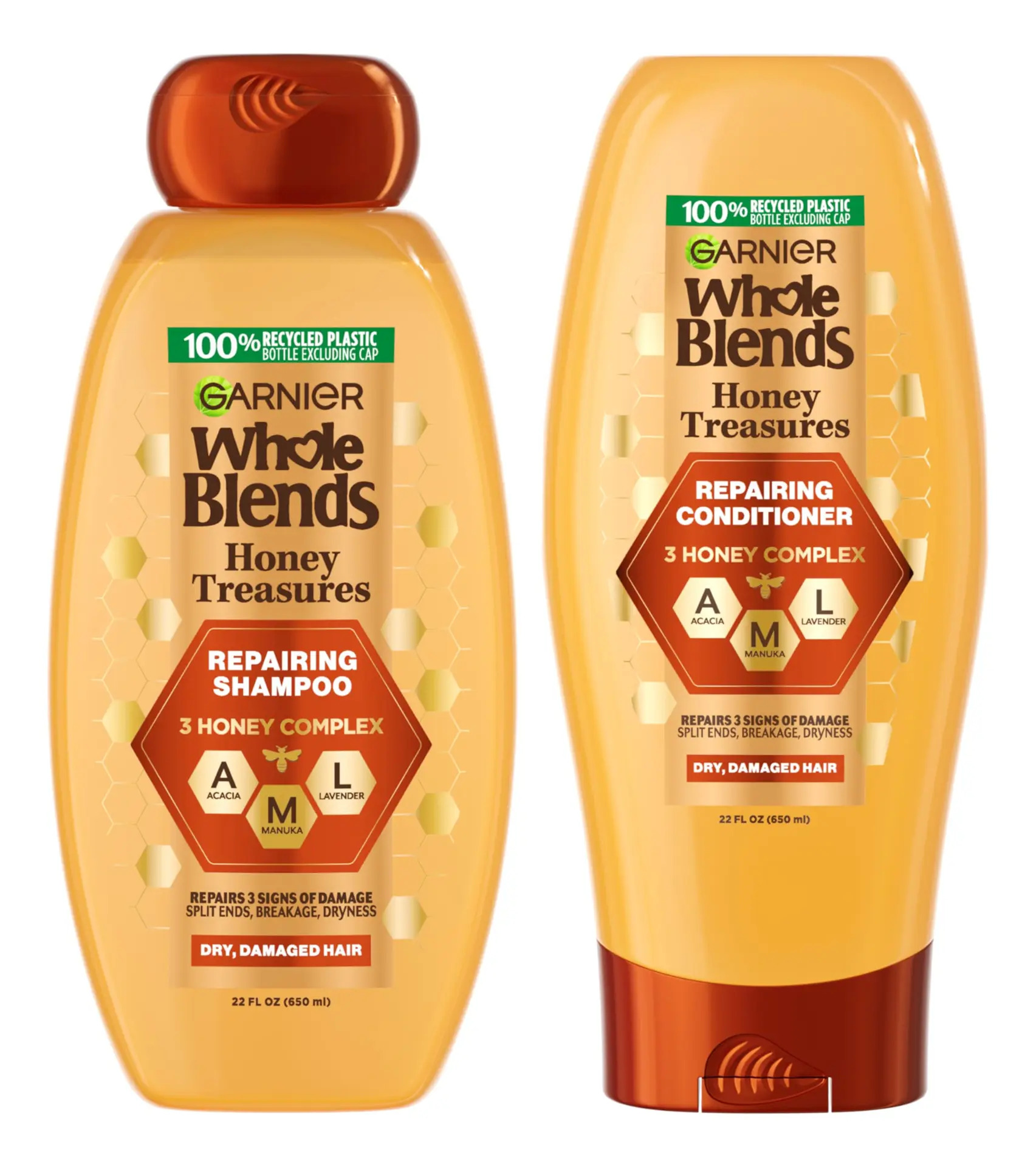 Conjunto De Shampoo E Condicionador Garnier Whole Blends Hon