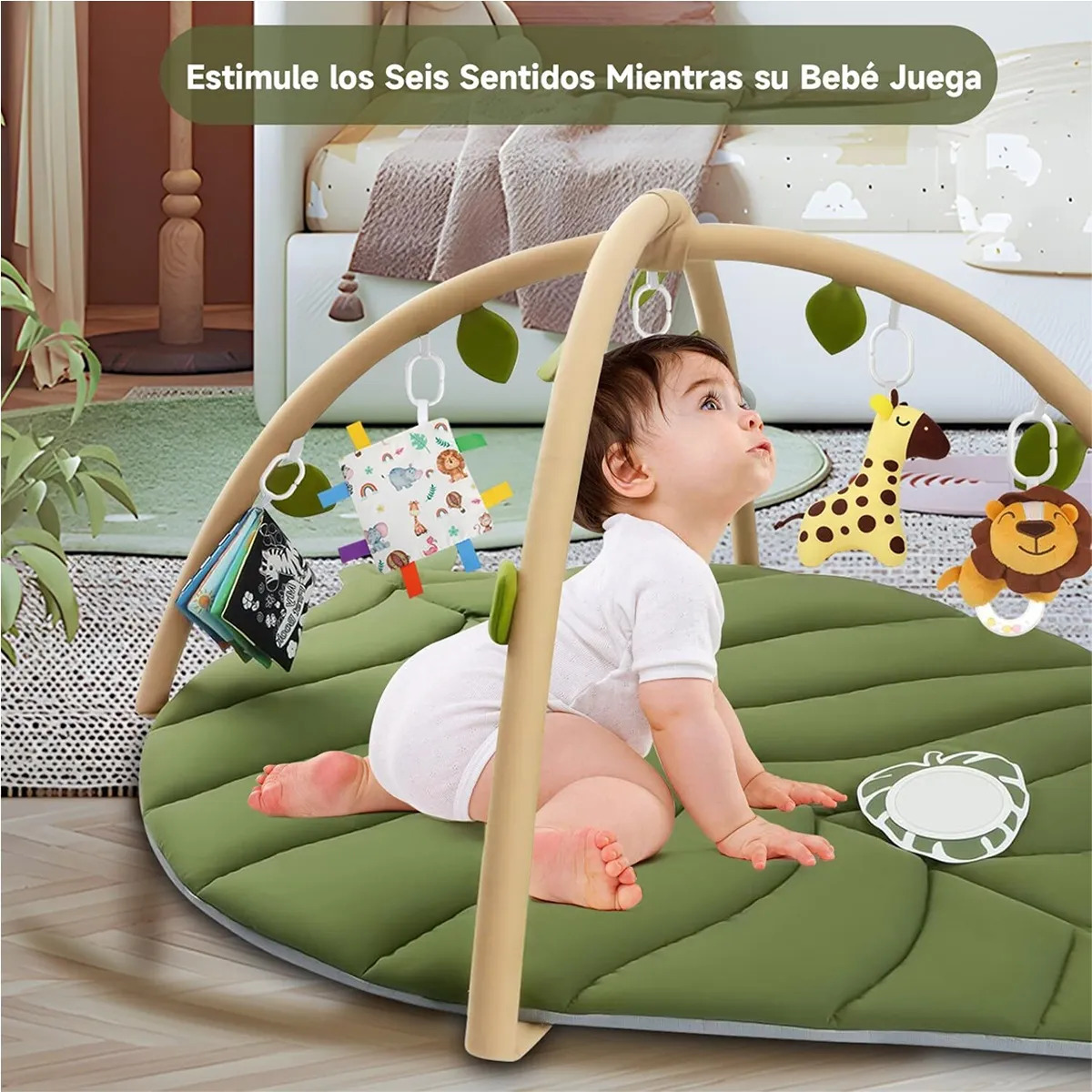 Kit Completo Bebê 6 Meses Tapete Grande C/ Mordedor - Imagem 4