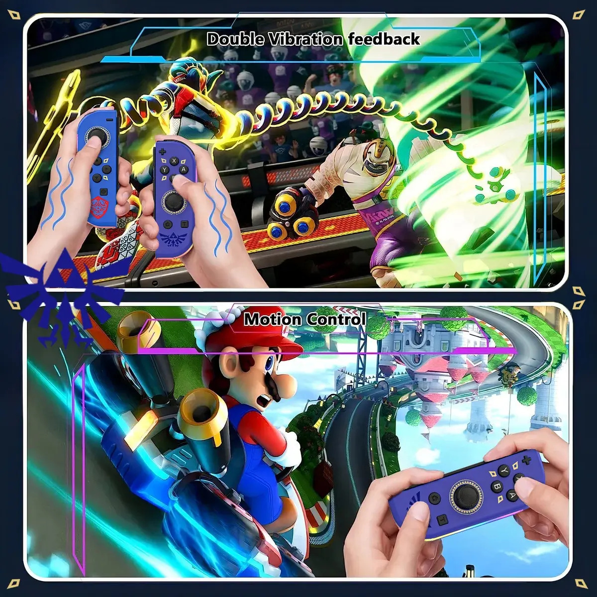 Par De Controles Joy-con Sem Fio Para Nintendo Switch Azul - Imagem 7
