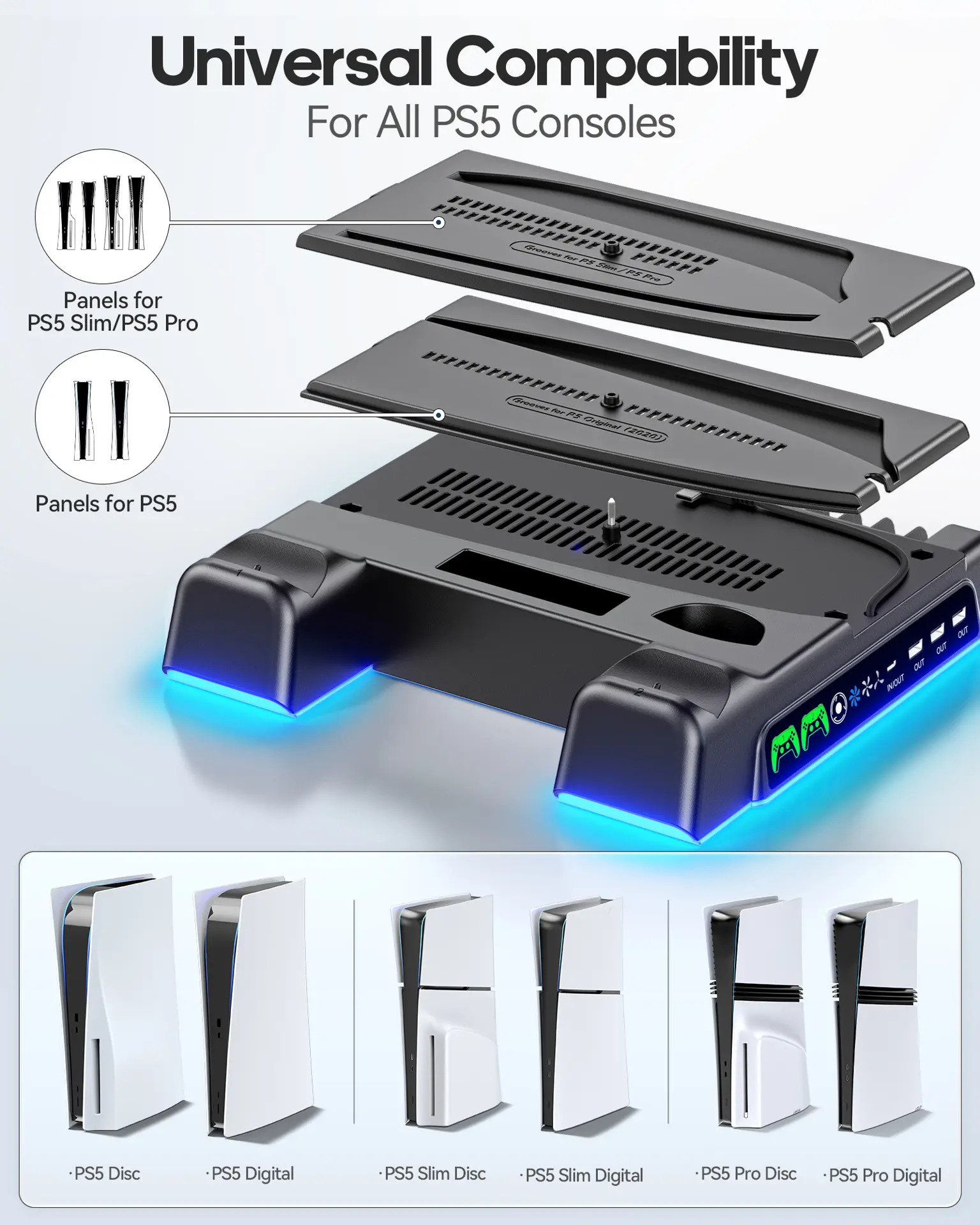 Carregador De Controle Para Ps5/ Slim/pro - Imagem 2