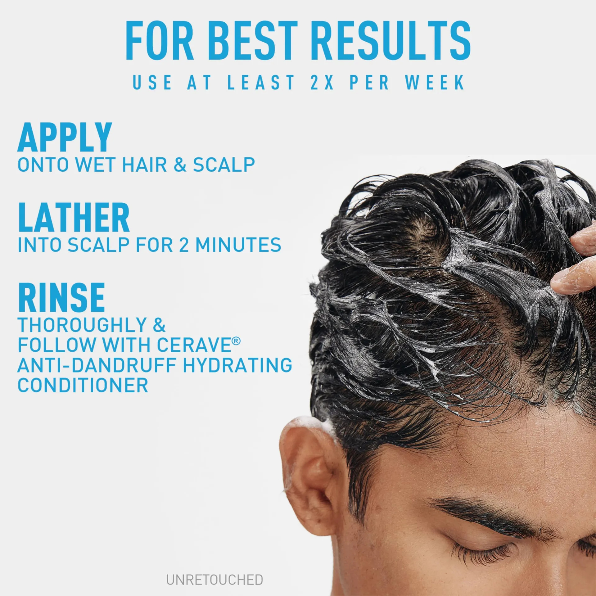 Shampoo Anticaspa Cerave 1% De Piritiona De Zinco 12 Onças - Imagem 8