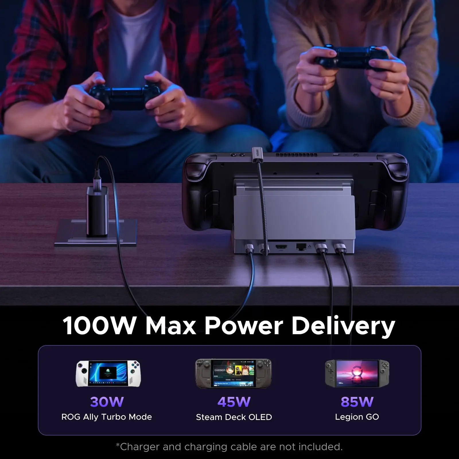 Ugreen Steam Deck Dock 6 Em 1 4k120hz Hdmi 2.1 100w Pd - Imagem 5
