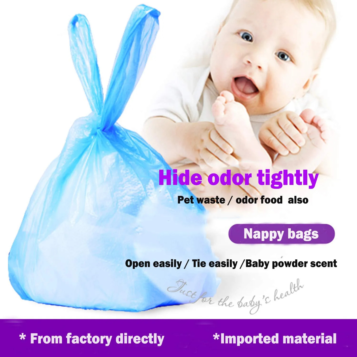 Sacos Descartáveis Para Fraldas Dergik Baby Com 540 Unidades - Imagem 4