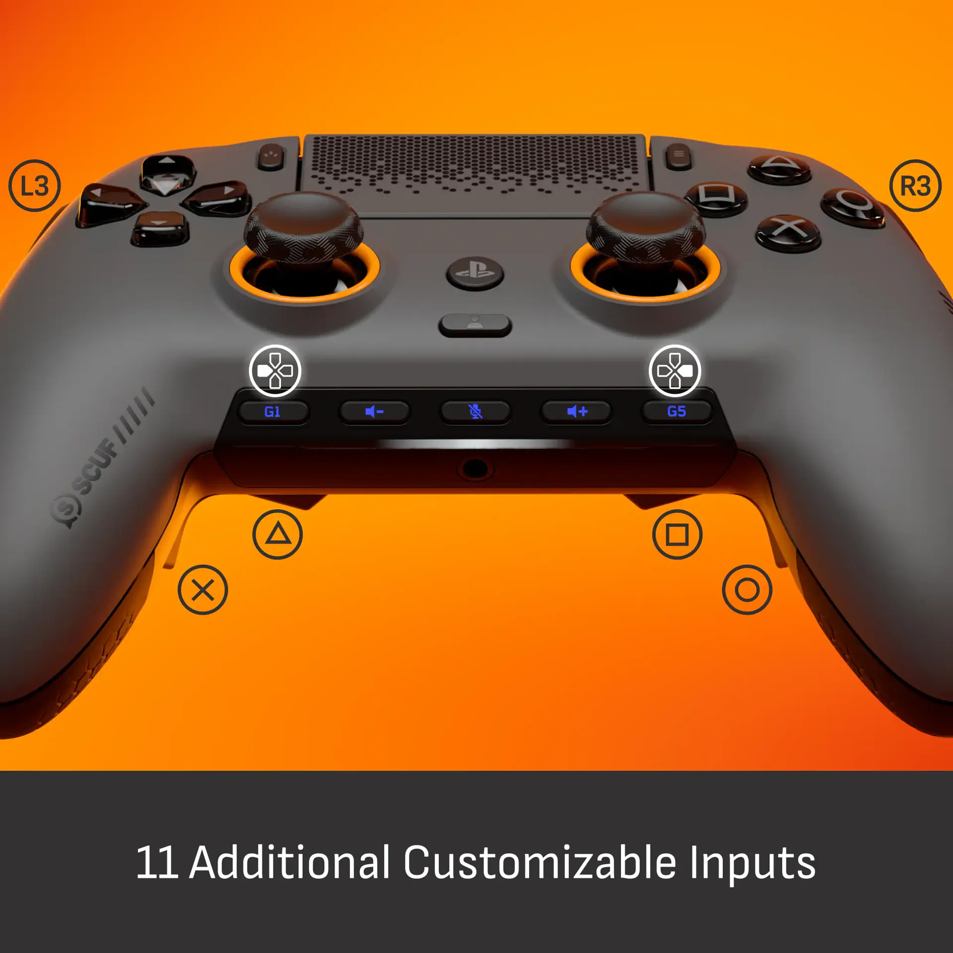 Scuf Omega Wireless Controller Ps5 Pc Steel Gray Steel Gray - Imagem 3