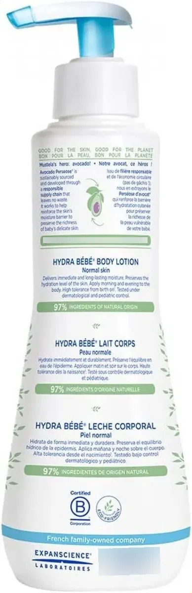 ^ Mustela Hydra Baby Loção Hidratante Corporal 300ml ^ - Imagem 2