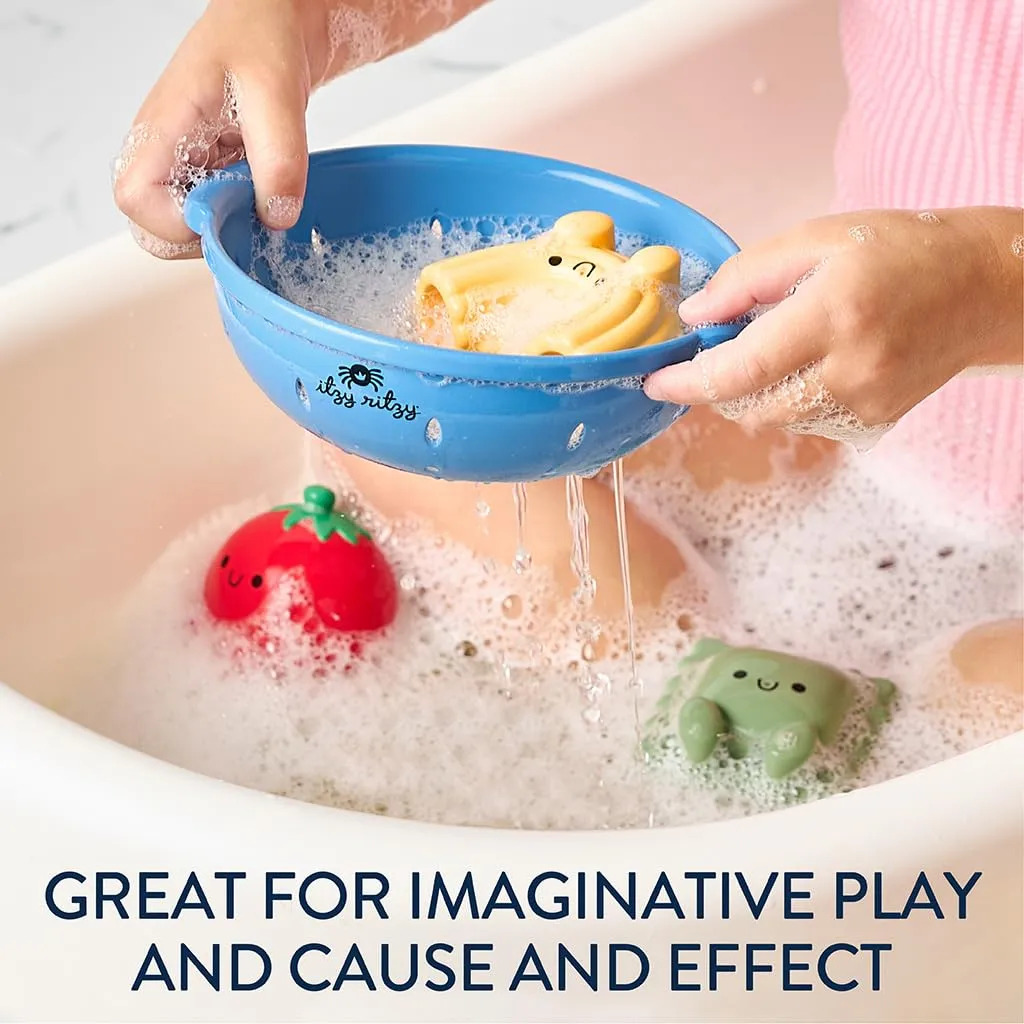 Conjunto De 3 Brinquedos Texturizados Itzy Bath Squirter Toy Coral-claro - Imagem 4