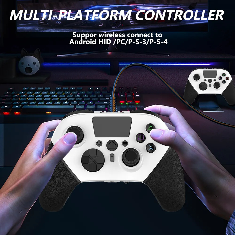 Controlador De Jogo Com Fio Para Cabo Playstation4/pc/steam - Imagem 4