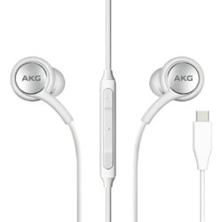 Fones de ouvido Samsung By Akg Original Type C Note 20 S20 Ultra White