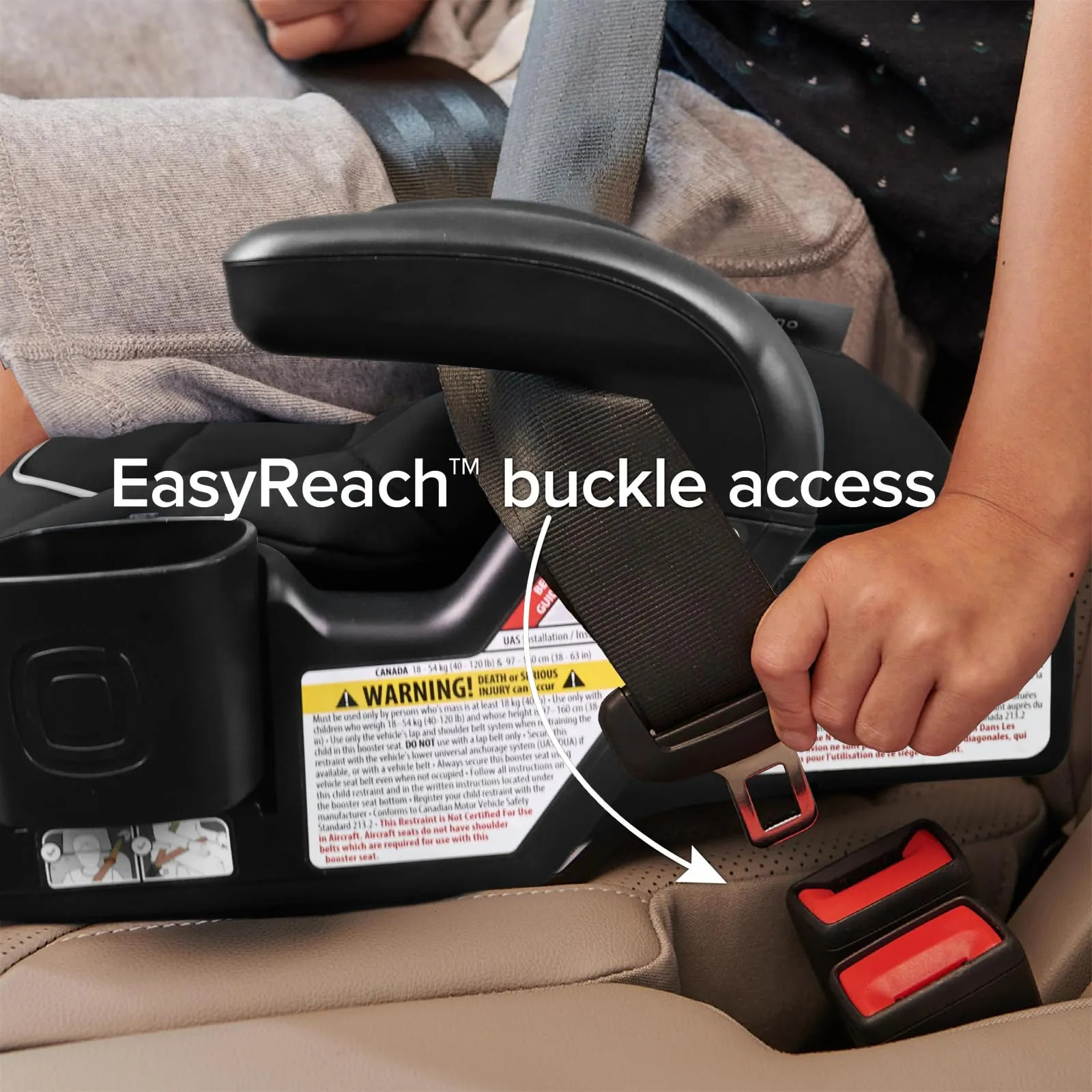 Assento Elevatório Sem Encosto Diono Connect3 Rxt Black Storm - Imagem 7