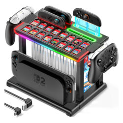 Organizador De Jogos Torre Com Carregador Para Nintendo Swit