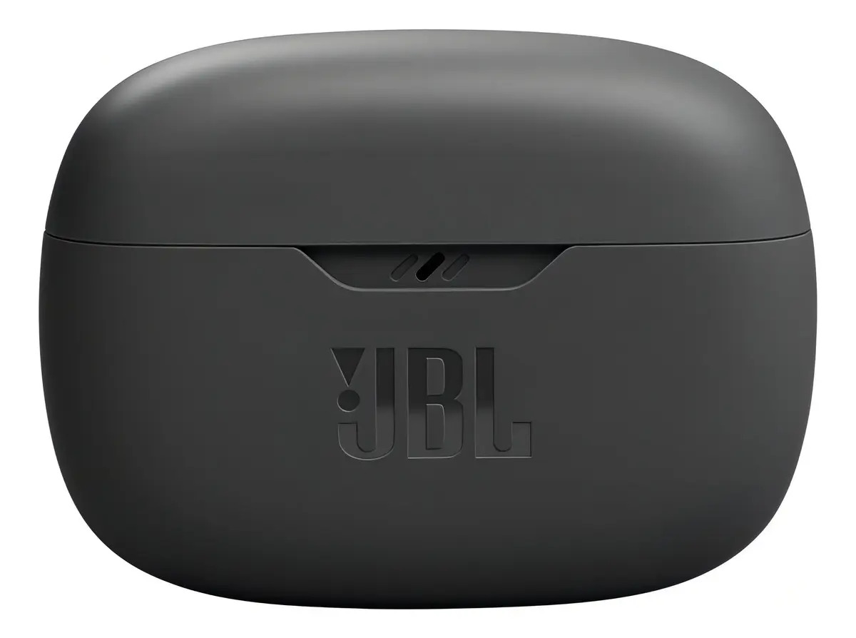 Fones de ouvido intra-auriculares sem fio JBL Vibe Beam pretos com luz LED - Imagem 5