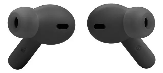 Fones de ouvido intra-auriculares sem fio JBL Vibe Beam pretos com luz LED - Imagem 7