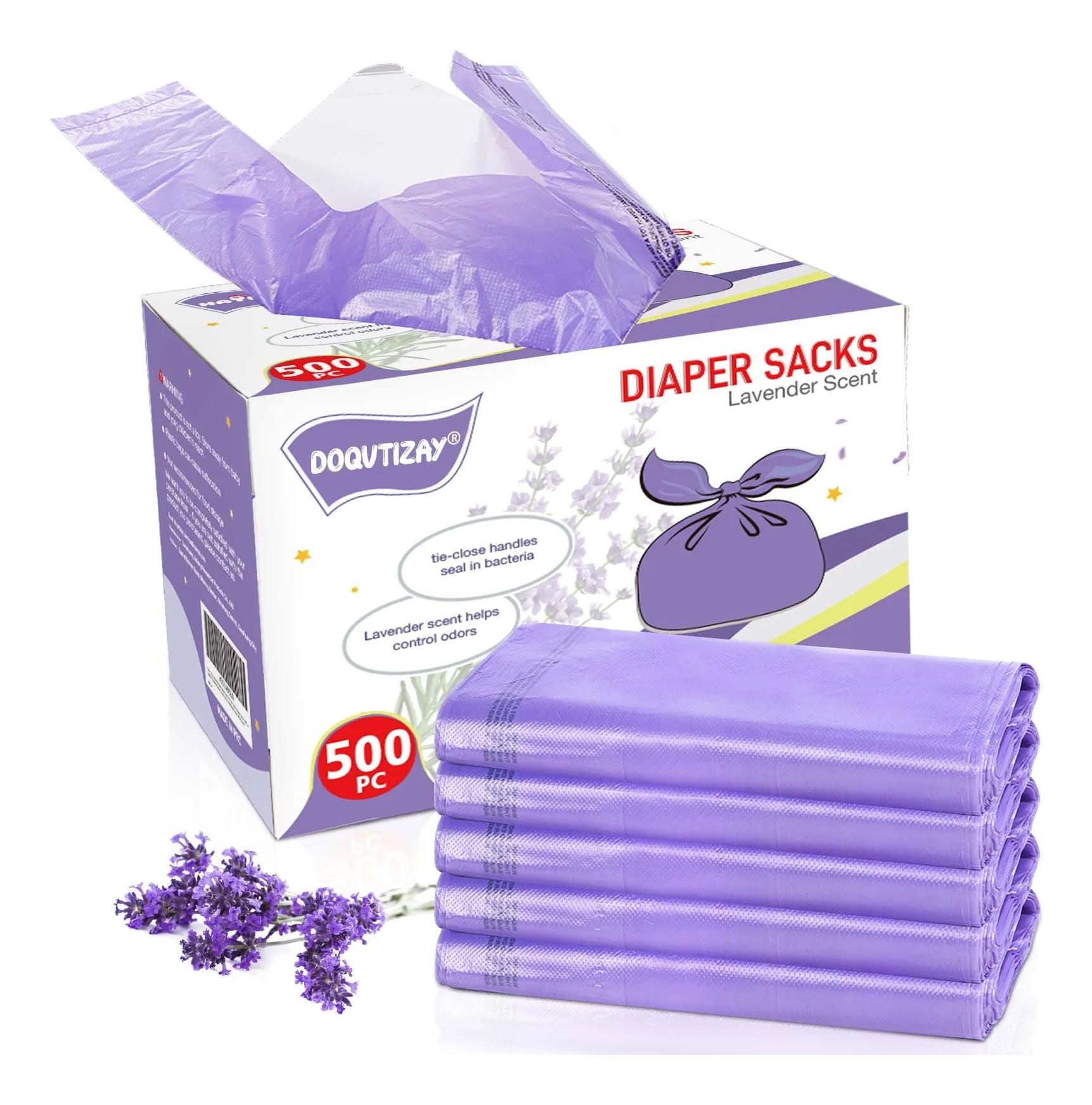 Sacos De Fraldas Doqvtizay Com Aroma De Lavanda 500 Unidade