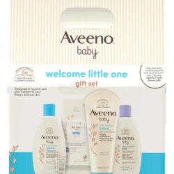 Conjunto De Presentes Aveeno Baby Welcome Little One Com 5 I Coral-claro 5 Items