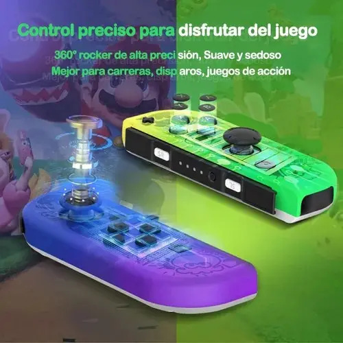 Controle Joy-Con Sem Fio Para Nintendo Switch OLED Verde - Imagem 5