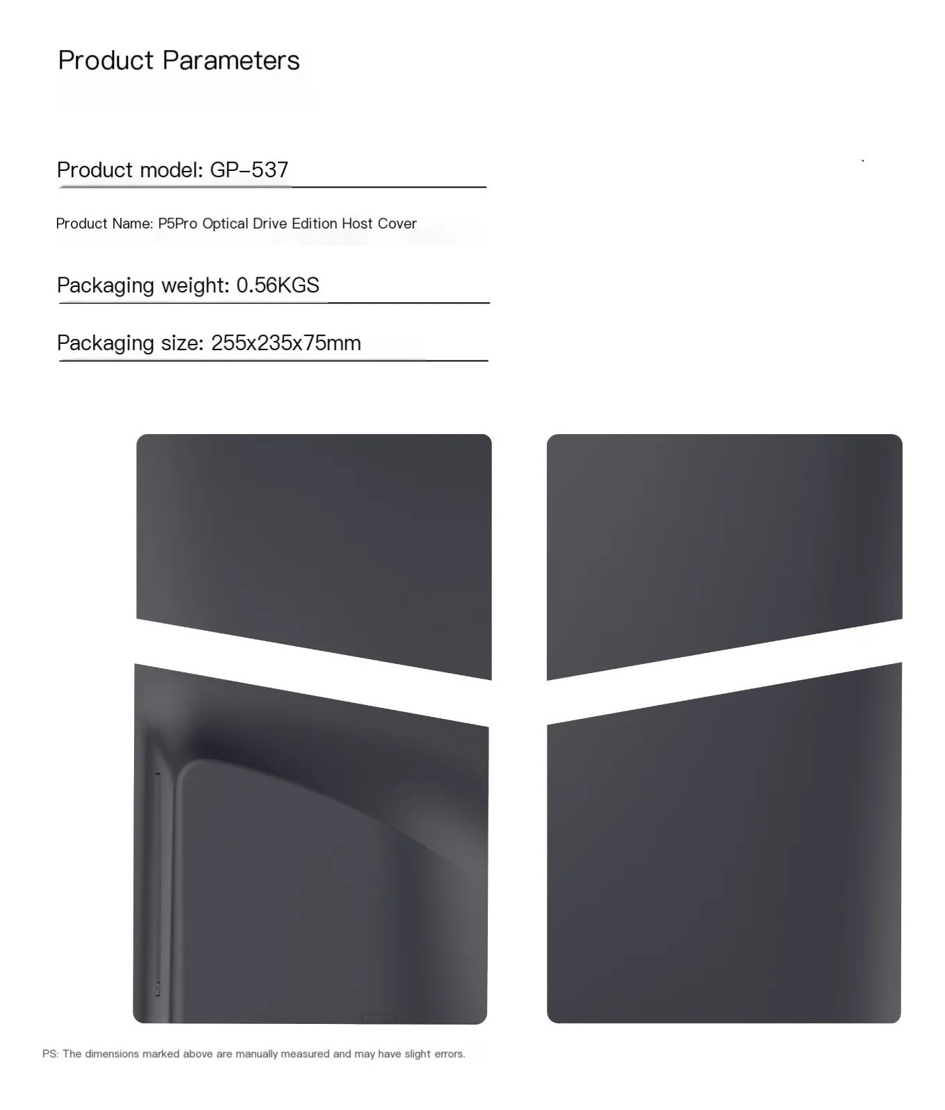 Ps5 Pro Carcaça Substituição Console Versão Disco Proteção L - Imagem 5