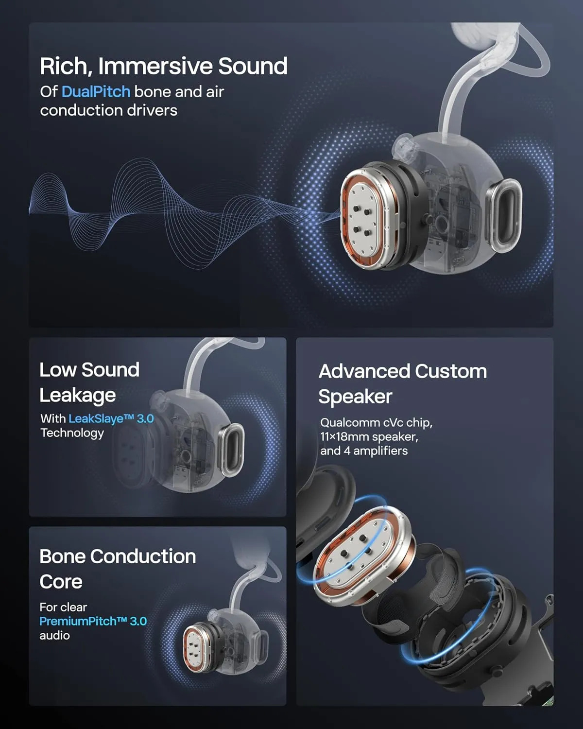 Shokz New Openmeet - Auscultadores Abertos Para Computador C - Imagem 5