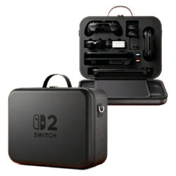 Caso @switch 2 Estojo Grande À Prova D'água 18 Jogos