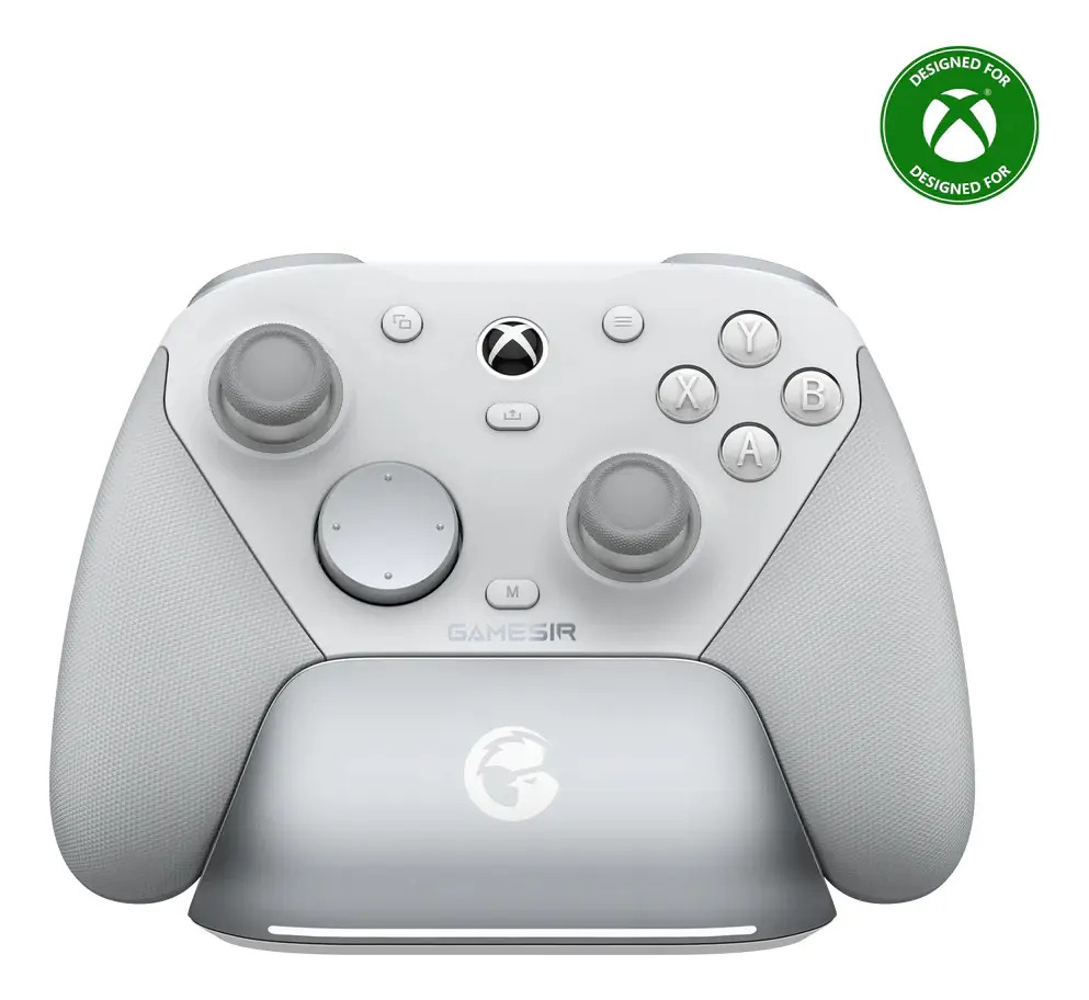 Controle Gamesir G7 Pro Trimodo Para Xbox Series S/x Xbox One Pc Windows E Android Com Dock Magnética Sensor Hall Anti-drift Botões Personalizáveis Rgb Áudio 3.5mm Cor Branco