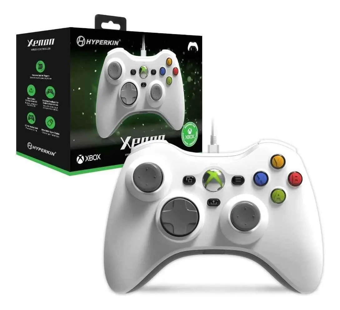 Controlador Com Fio Hyperkin Xenon - Branco - Oficialmente L - Imagem 5