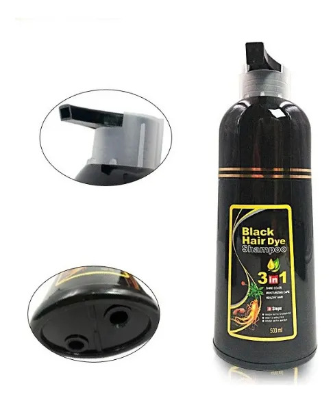 Ht* Shampoo De Tintura De Cabelo Instantânea 500 Ml! Chapéu - Imagem 4