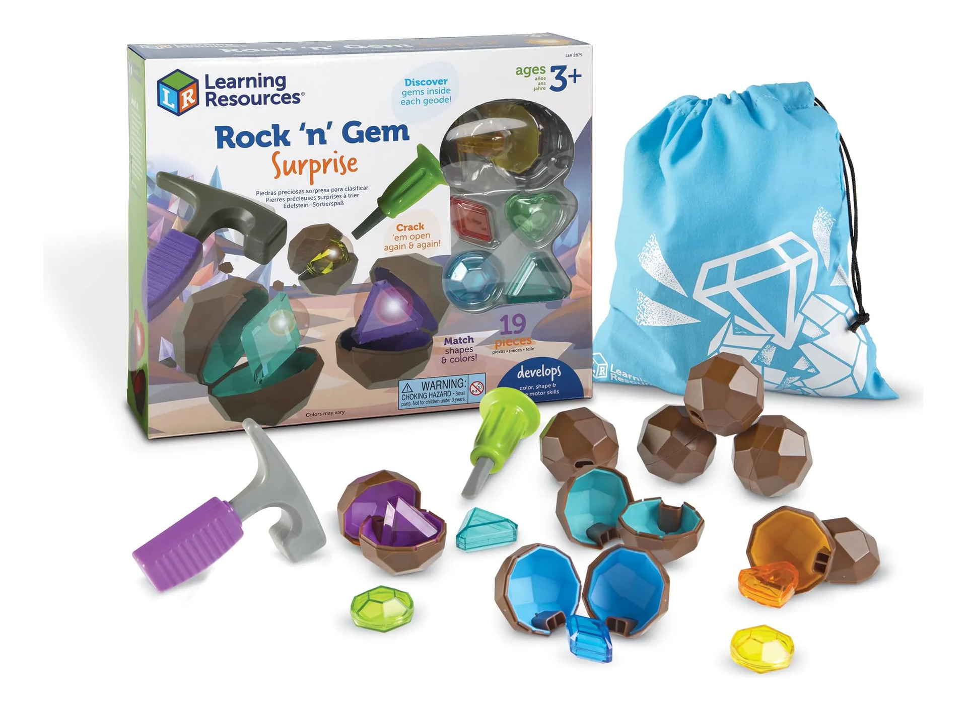 Recursos De Aprendizagem Rock "n Gem Surprise Educational To Laranja