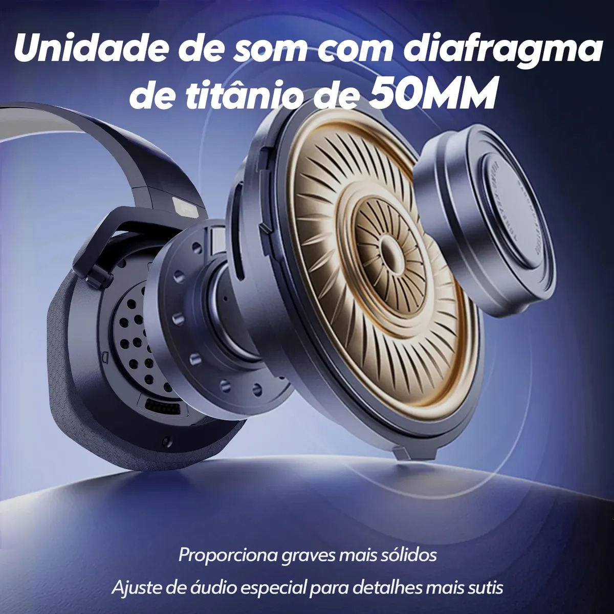 Fones de ouvido Gamer Nubwo G06 Gamer 2.4ghz Usb Bluetooth 5.3 Wireless Latencia Baja 23ms Sonido 7.1 Bateria 100h para PC/PS4/PS5/Xbox - Imagem 7