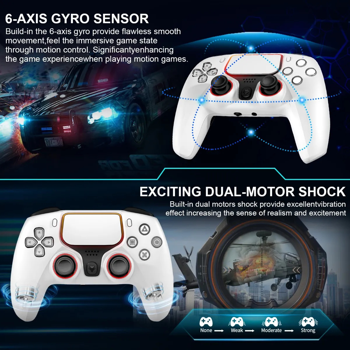 Controle Sem Fio Para Jogos Nbcp X2 Elite Para Ps4/pc - Imagem 6