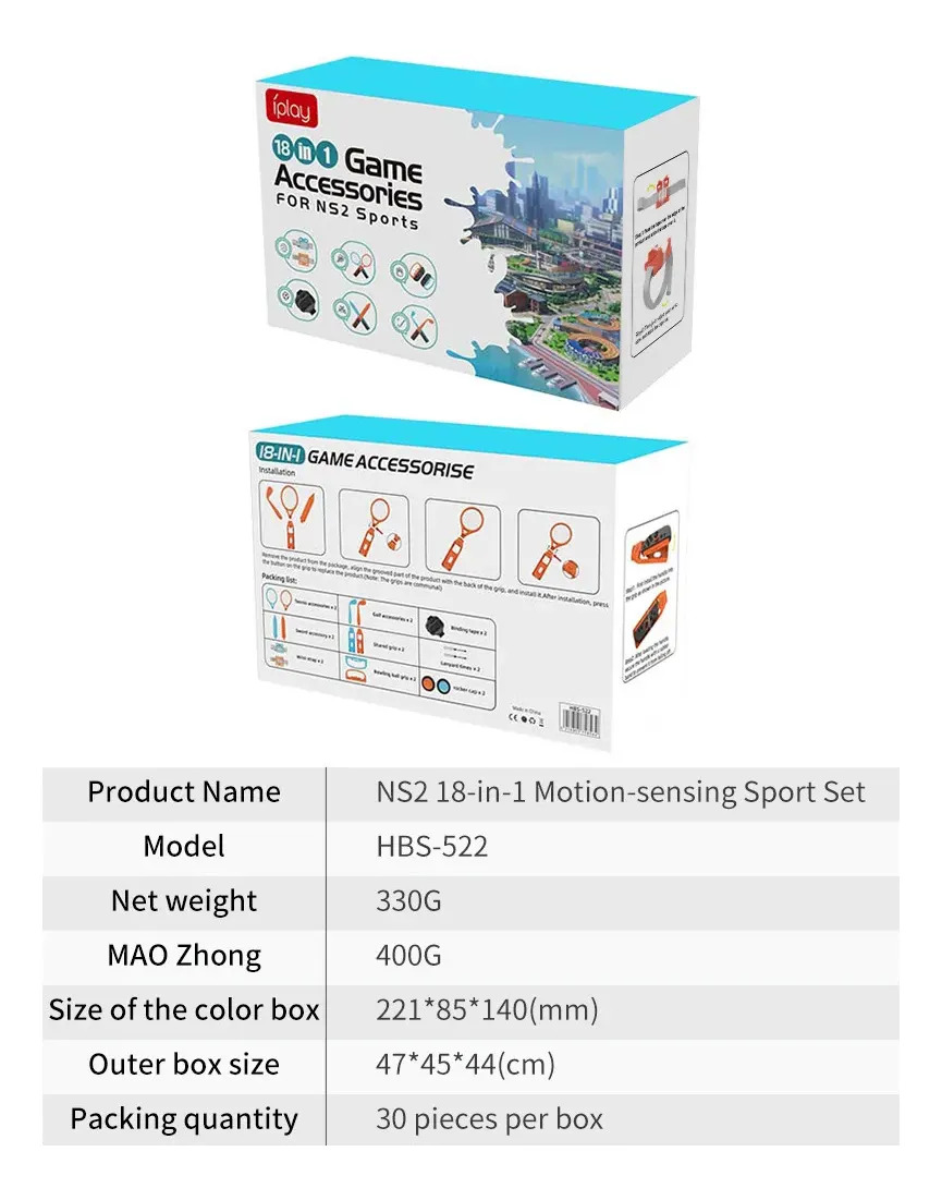 Kit Esportes 18 Em 1 Com Sensores De Movimento Para Switch 2 - Imagem 10