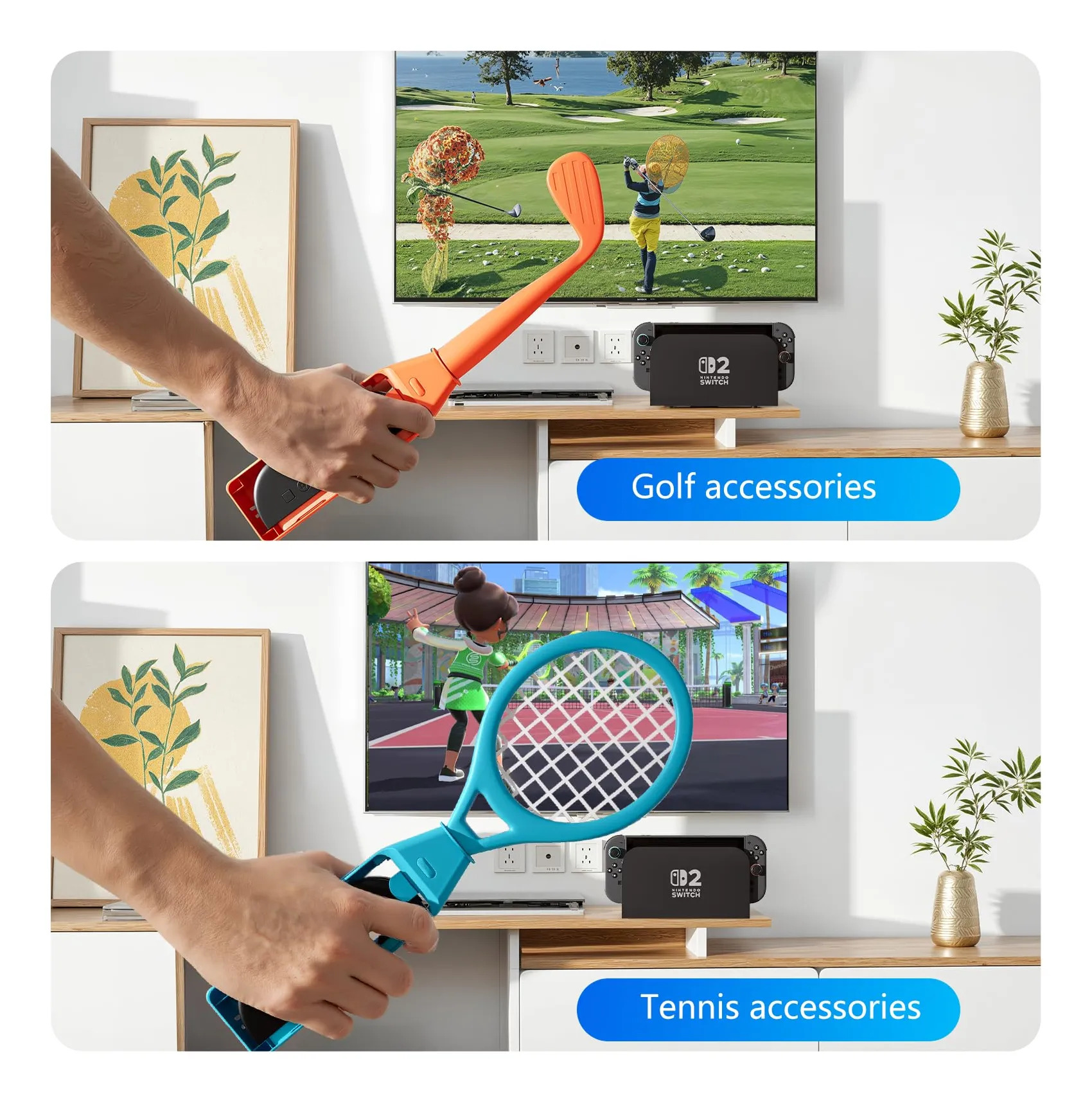 Kit 18 Em 1 Acessórios Esportes Para Joy Con Switch - Imagem 3